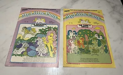 Buy Vintage My Little Pony MLP G1 Comics - Nos 35 And 36 With Pony Birthday Calendar • 3£