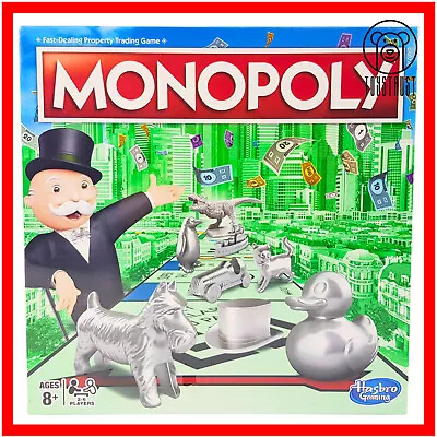 Buy Monopoly Classic Property Trading Board Game New Token Line Up Cat Hasbro 8+ • 19.99£