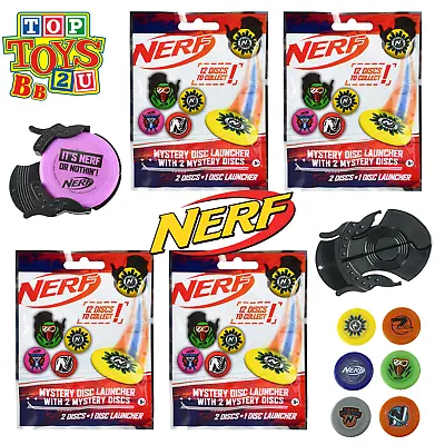 Buy Nerf - Blind Bag Party Favour Sets - Classic Disk Launcher - Pack Of 4 • 11.95£