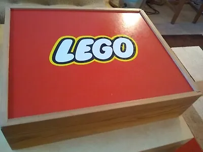 Buy Vintage Lego In Two-Layer Wooden Box And Lego System Plastic Trays 1960s 1970s • 195£