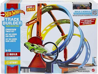 Buy Hot Wheels Track Builder Unlimited Corkscrew Twist Kit Playset • 42.99£