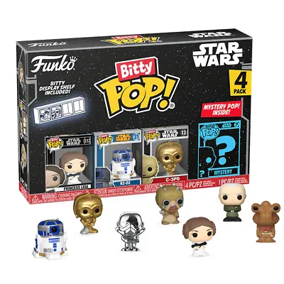 Buy Funko Bitty POP! Princess Leia Star Wars 4-pack Vinyl Figures New • 13.59£