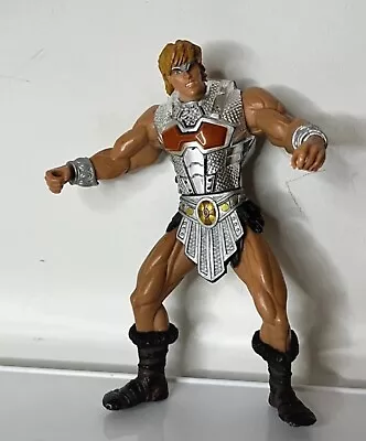 Buy 2001 Masters Of The Universe He-Man Battle Sounds Figure Loose With Silver Armor • 15.75£