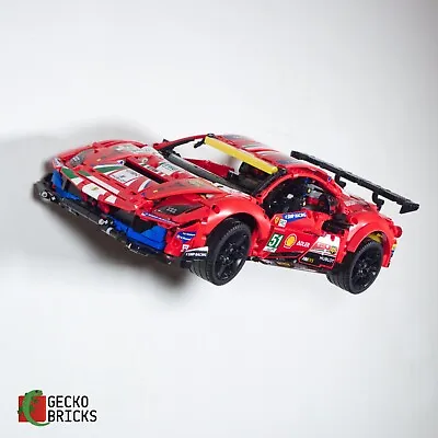 Buy Gecko Bricks Wall Mount For LEGO Technic Ferrari 488 GTE 42125 • 17£