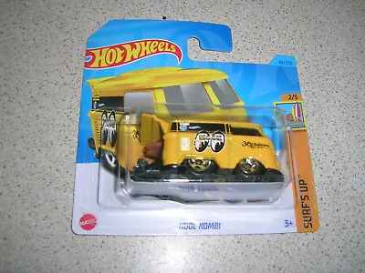 Buy Hot Wheels Surf's Up Kool Kombi Volkswagen Beetle In Yellow Mooneyes Short Card • 6.29£