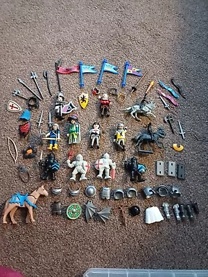 Buy Selection Of Playmobile And Other Knights/horses With Accessories And Carry Box • 10£