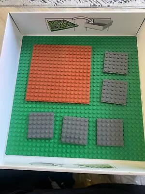 Buy Green Lego Baseplate (32 X 32) X 1 Plus 1 X 16 X 16 Brick  , 6 X6 Grey X 5 • 13£