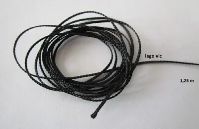 Buy LEGO X77CC125 Black String Cord Md Thickness Boat 6285 6286 6271 1m25 New • 7.68£