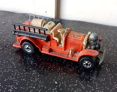 Buy 1980's Blackwall Hotwheels Old No. 5 Fire Engine Good Condition With FREEPOST • 9.99£