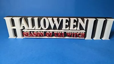 Buy Halloween III- 3D Printed Movie Logo - For Desk Stand Or Mount An A Wall. • 13£