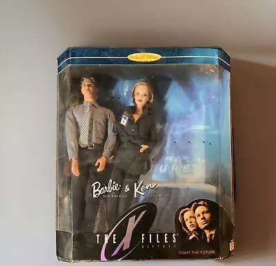 Buy Vintage 1998 Barbie & Ken Doll THE X FILES Collector Edition Opened Box • 31.49£
