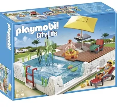 Buy Playmobil 5575 City Life Luxury Mansion Swimming Pool With Terrace • 24.99£