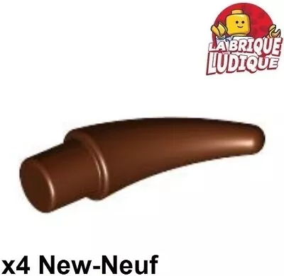 Buy LEGO 4x Horn Barb Small (Helmet Horn) Claw Brown/Reddish Brown 53451 NEW • 1.41£