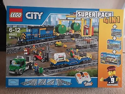 Buy LEGO City 66493 Superpack 4in1 (60050, 60052, 7499, 7895) **Brand New & Retired* • 399.99£