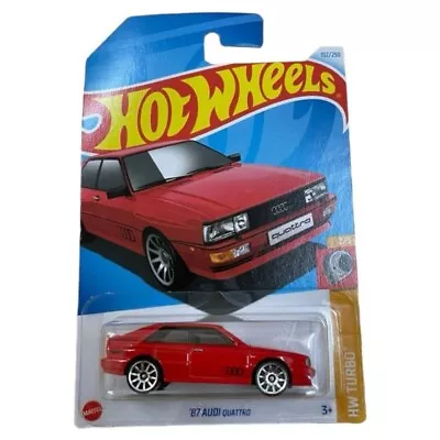 Buy Hot Wheels 2024 '87 AUDI Quattro Red Long Card • 7.99£
