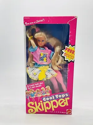 Buy 1989 Barbie Cool Tops Skipper Made In China MIB • 154.88£