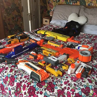 Buy Nerf Gun Bundle With Attachments • 145£