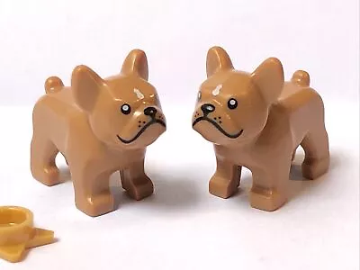Buy LEGO Minifigure 2x Bulldog Pug Type Dog Pup (1 Pair) • 2.45£
