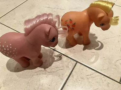 Buy 2x Vintage My Little Pony G1 1982/3 Apple Jack And Cotton Candy  • 5.50£