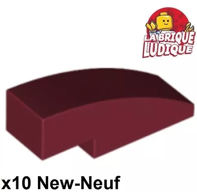 Buy LEGO 10x Slope Curved Gradient Curve 3x1 Red Dark / Dark Red 50950 New • 3.07£