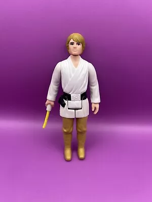 Buy Vintage Star Wars 1977 Luke Skywalker Farm Boy RARE BROWN HAIR No CCO Complete • 99.99£