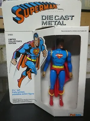 Buy DC Comics Superman Mego Diecast Palitoy 1979 Diecast Boxed New Unpunched Figure • 549.99£