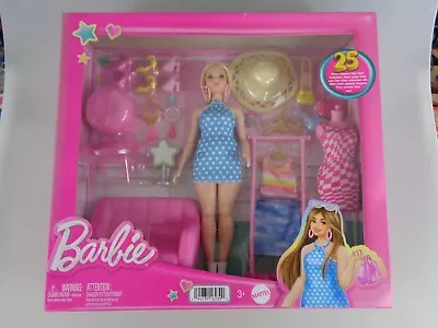 Buy Barbie Play Set HPL78 Stylist And Wardrobe Mattel NRFB (7413) • 40.96£