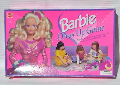Buy Vintage Barbie Dress Up Game 1995 Barbie Board Game Missing Hair Clips • 11.34£