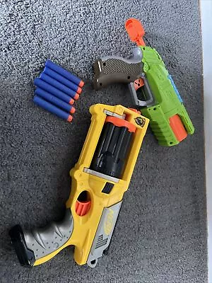 Buy Nerf Gun Maverick REV 6 Blaster, Yellow And Green XShot • 6.99£