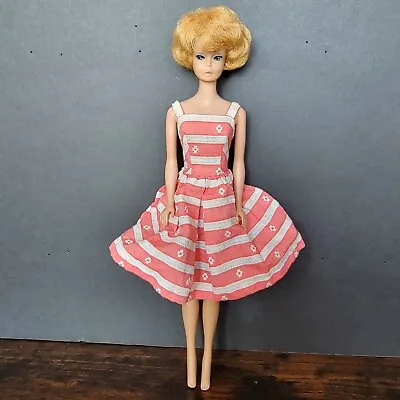 Buy Vintage Midge Barbie Bubble Cut Doll 1960s Busy Morning Dress #956 Red Blonde • 200.66£