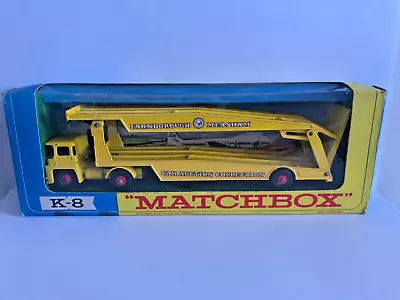 Buy Vintage Matchbox Lesney King Size Car Transporter Model K-8, In Original Box • 30£