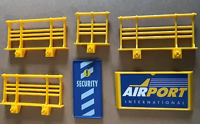 Buy Playmobil Airport Four Yellow Barriers,  Security & International Signs Spares • 5.95£