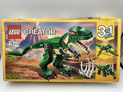 Buy LEGO 31058 Creator Mighty Dinosaurs Toy, 3 In 1 Model, T. Rex, Triceratops • 10£