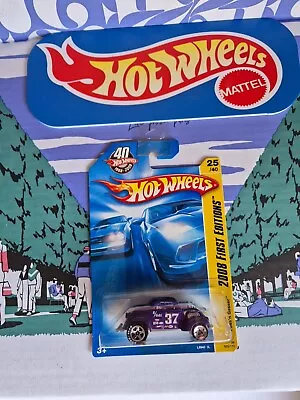Buy HOT WHEELS - PASS`N GASSER 2008 FIRST EDITIONS Purple LONG CARD Rare • 5.99£