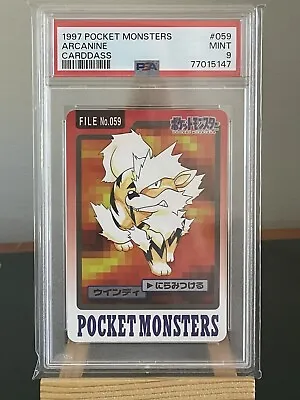 Buy Pokemon 1997 Bandai Carddass PSA 9 Arcanine Mint • 56.92£