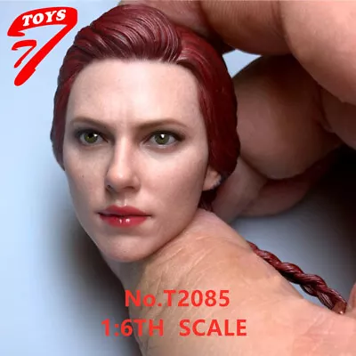 Buy 1/6 Scarlett Johansson Black Widow 7.0 Head Sculpt For 12  Figure Phicen • 32.39£