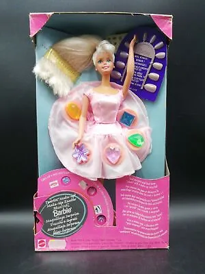 Buy Vintage Barbie Twirlin' Make Up Barbie Mattel 18421 1997 Three Jewels • 120.04£