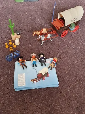 Buy Playmobil 5248 Western Covered Wagon And Raiders, Unboxed, Slightly Incomplete. • 15£