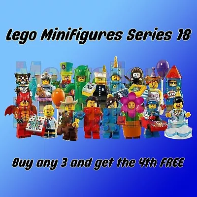 Buy Lego Minifigures Series 18 Party Mini Figures 71021 Rare Retired • 9.99£