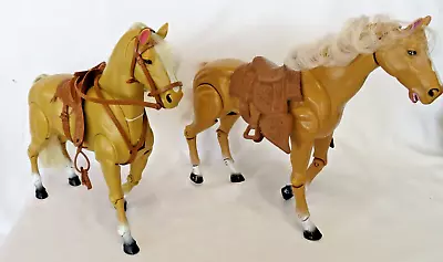 Buy PAIR Vintage Jointed WESTERN HORSES For 1:6 Action Figures, 11-12  Fashion Dolls • 37.79£