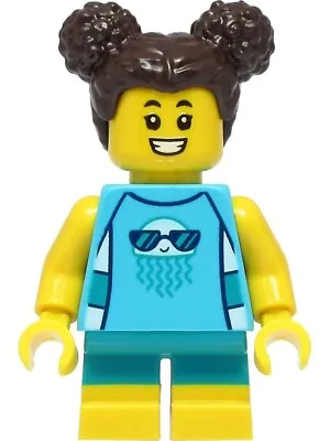 Buy New Lego City 'Girl, Jellyfish Shirt' Minifigure Cty1386 • 4.49£