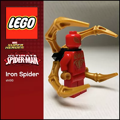Buy GENUINE LEGO Marvel Minifigure Iron Spider Sh193 Spider-Man Set 76037 • 19.49£