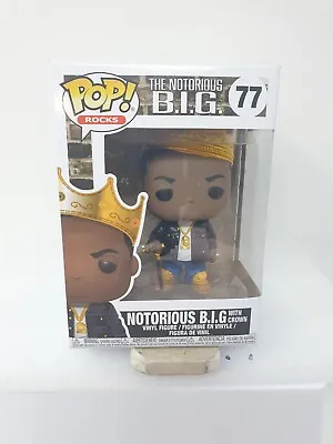 Buy Notorious B.I.G With Crown 77 Funko Pop Rocks Musician Vinyl Figure Hip Hop • 12.49£