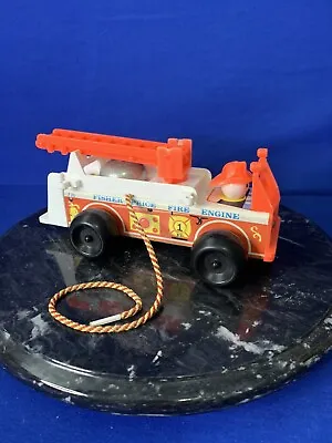 Buy Vintage 1968 Fisher Price Quaker Oats Little People Fire Engine Truck #720 • 10£