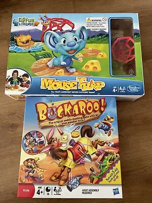 Buy Kids Hasbro Game Bundle Inc Elefun & Friends Mouse Trap And Buckaroo • 13.99£
