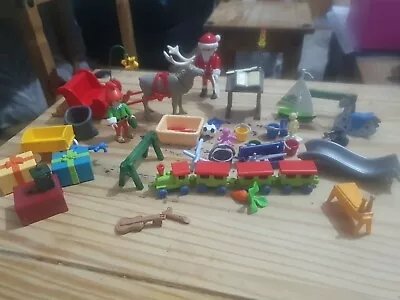 Buy Playmobil Christmas Santa Reindeer Elf Theme Accessories Toys Sleigh Plus Extras • 12£