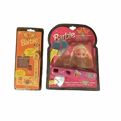 Buy Barbie Doll Vintage Camera 4 Pc Magic Heart Photo Set  1995 Mattel Plus Watch • 15.11£