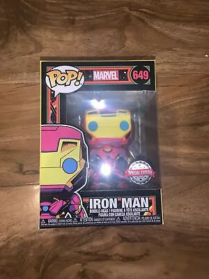 Buy Funko Pop Marvel Iron Man Black Light Special Edition New In Box • 10£