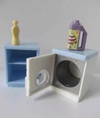 Buy Playmobil Washing Machine & Cupboard NEW Extras For Modern Dollshouse/hotel • 8.49£