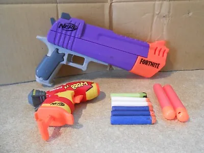 Buy NERF Fortnite HC-E Mega Dart Blaster - E7515 & Bombs Away Ka Boom Pistol GWO • 5.99£